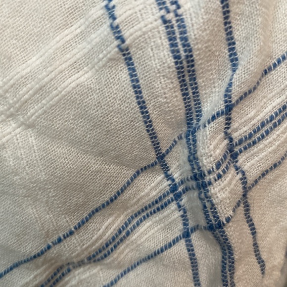 Lauren Conrad blue and white cotton a-line dress - Picture 3 of 6